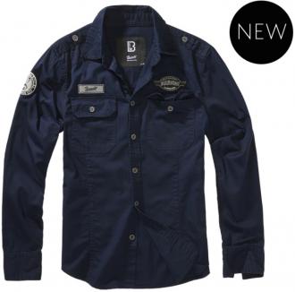 Πουκάμισο Luis Vintageshirt της εταιρείας Brandit.Το ρούχο έχει : Δυο τσέπες στο στήθος που κλείνουν με καπάκι Επωμίδες 3 κεντητά patch