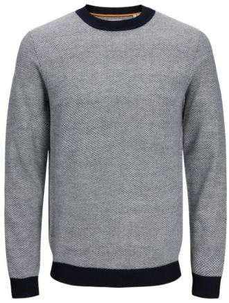 Πλεκτή μπλούζα με λαιμόκοψη,Billy Knit της Jack %26 Jones. Το ρούχο έχει ελαστικό ριπ στο τελείωμα των μανικιών .