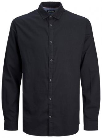 Μακρυμάνικο μονόχρωμο φανελένιο πουκάμισο