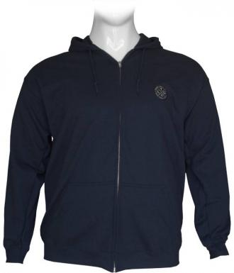 Βαμβακερή ζακέτα φούτερ δίκλωνη με κουκούλα και patch.Κομψή και πρακτική συνδυάζεται πολύ εύκολα.Η ζακέτα έχει ετσέπες στο μπροστά μέρος της και λάστιχο στο τελείωμα των μανικιών και την μέση,κρατώντας σας ζεστούς.