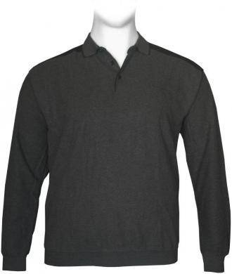 Μπλούζα wool feel τύπου polo μακρυμάνικη με κουμπιά στο γιακά.Ξεχωριστό χαρακτήρα στο ρούχο προσδίδει το επιπλέον φιλέτο σουέτ στους ΄ώμους και την πατιλέτα.Η μπλούζα είναι κατασκευασμένη από εξαιρετικής ποιότητας τρίκλωστο βαμβάκι που προσφέρει άνεση κινήσεων όλες τις ώρες της ημέρας.Η ειδική πλέξη του νήματος του υφάσματος που αφήνει μια ζεστή και απαλή αίσθηση στην επαφή με το δέρμα ενώ η χρήση ανεξίτηλων νηματοβαφών εγγυάται την αντοχή στον αποχρωματισμό. Οι μακρυμάνικες βαμβακερές μπλούζες είναι μια πρακτική επιλογή που θα σε διευκολύνει στον συνδυασμό με πολλούς τύπους παντελονιών ενώ θα σε κρατήσει ζεστό τους χειμωνιάτικους μήνες του χρόνου.Μπορούν να φορεθούν το ίδιο εύκολα μόνες τους όσο και να