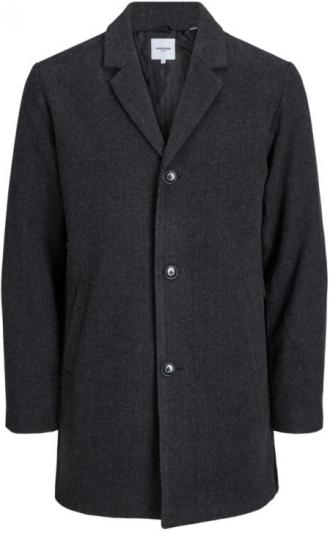 Συνθετικό παλτό Toby της Jack %26 Jones.Το ρούχο έχει: Κλασικό γιακά Πατιλέτα που κλείνει με κουμπιά Δύο πλαϊνές τσέπες Μια εσωτερική τσέπη Ελαφριά φόδρα