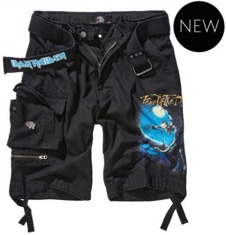Iron Maiden Savage Shorts %27Fear of the Dark%27 by Brandit Beasts. Το ρούχο έχει : Μεταξοτυπία %27Fear of the Dark%27 στο αριστερό μπατζάκι Μεταλλικό κουμπί με ανάγλυφο logo Iron Maiden Ζώνη με μεταξοτυπία logo Iron Maiden Υφαντό Patch Iron Maiden στην πίσω τσέπη Αφαιρούμενη μεταλλική καρφίτσα Eddie 2 μπροστινές τσέπες Κορδόνι σύσφιξης στην μέση Μεταλλικά τρουκ με logo Iron Maiden Το ρούχο έχει υποστεί επεξεργασία Stonewash