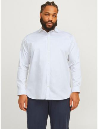 Μακρυμάνικο μονόχρωμο ελαστικό πουκάμισο