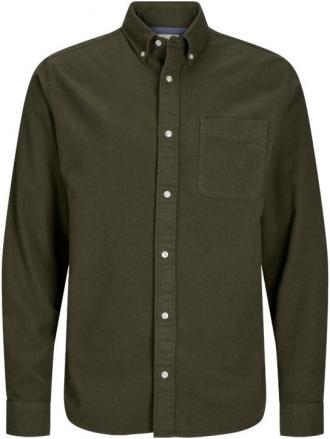 Αναβαθμίστε το casual στυλ σας με το ανδρικό μονόχρωμο πουκάμισο Blunorris από την Jack %26 Jones. Κατασκευασμένο από απαλό και ζεστό φανελένιο ύφασμα, αυτό το πουκάμισο συνδυάζει άνεση και μόδα για κάθε περίσταση. Ιδανικό για φθινοπωρινές και χειμερινές εμφανίσεις, μπορεί να φορεθεί μόνο του ή ως πανωφόρι πάνω από ένα μπλουζάκι.Χαρακτηριστικά: Ύφασμα: 100% βαμβάκι, φανελένιο ύφασμα για ζεστασιά και άνεση Εφαρμογή: Κανονική γραμμή, ιδανική για layering Λεπτομέρειες: Κουμπιά μπροστά, δύο τσέπες στο στήθος και κουμπιά στις μανσέτες Σχέδιο: Κλασικό μοτίβο για διαχρονικό στυλ