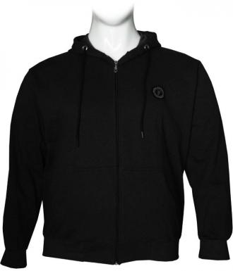 Βαμβακερή ζακέτα φούτερ δίκλωνη με κουκούλα.Κομψή και πρακτική συνδυάζεται πολύ εύκολα μιας και το μόνο που παρεμβάλλεται στο μονόχρωμο ντεσέν της είναι το διακριτικό απλικέ patch στο ύψος του στήθους.Η κουκούλα έχει επενδυθεί με επιπλέον βαμβακερό ύφασμα και μαζεύει με κορδόνια ρύθμισης ,ενώ η ζακέτα έχει τσέπες στο μπροστά μέρος της και λάστιχο στο τελείωμα των μανικιών και την μέση,κρατώντας σας ζεστούς.