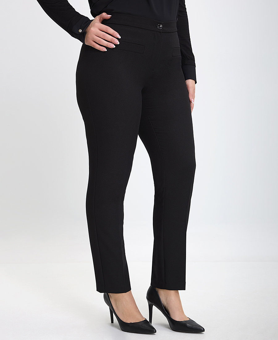 Γυναικείο Παντελόνι Slim Fit σε Μαύρο