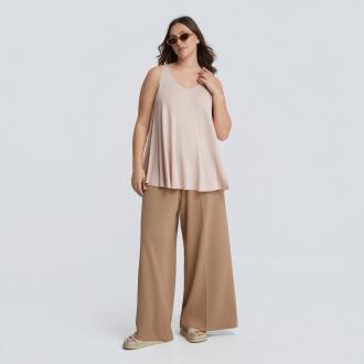  Ελαστική βισκόζη Αμάνικη V-λαιμόκοψη Μήκος (κέντρο της πλάτης): 73 εκ 97%VISCOSE 3%ELASTANE 