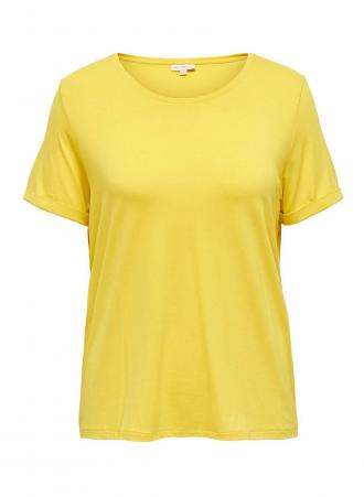 T-shirt με στρογγυλή λαιμόκοψη σε ένα υπέροχο χρώμα passion fruit. Basic κομμάτι που θα σας συνοδεύσει σε καθημερινές δραστηριότητες ή βόλτες!