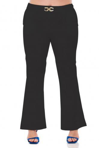 Παντελόνι καμπάνα με λεπτομέρεια στο μπροστινό μέρος. Σύνθεση: POL 89% SPA 11%