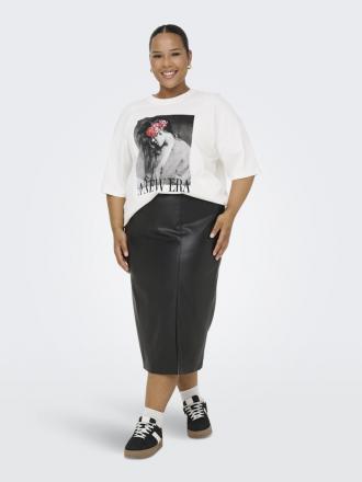 Μήκος έως το γόνατο Pencil γραμμή Ψηλόμεση εφαρμογή Σκίσιμο μπροστά Κλασικό και μοντέρνο στυλ 100% Polyester - Recycled - Polyurethane coated