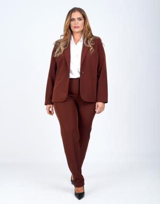 Μονόχρωμο κρεπ παντελόνι με ζωνάκι στην μέση. ΣΥΝΘΕΣΗ: 88%POL 12%SP